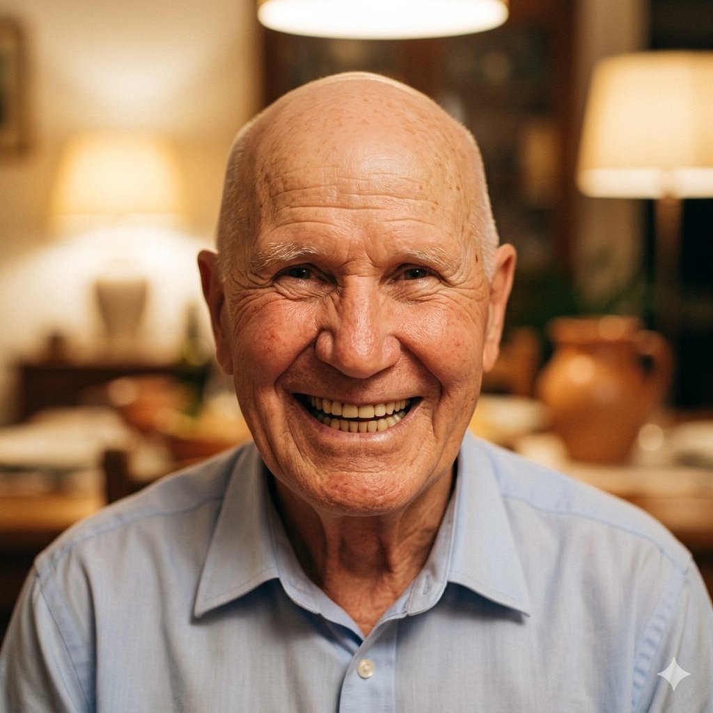 Portrait of Nonno smiling