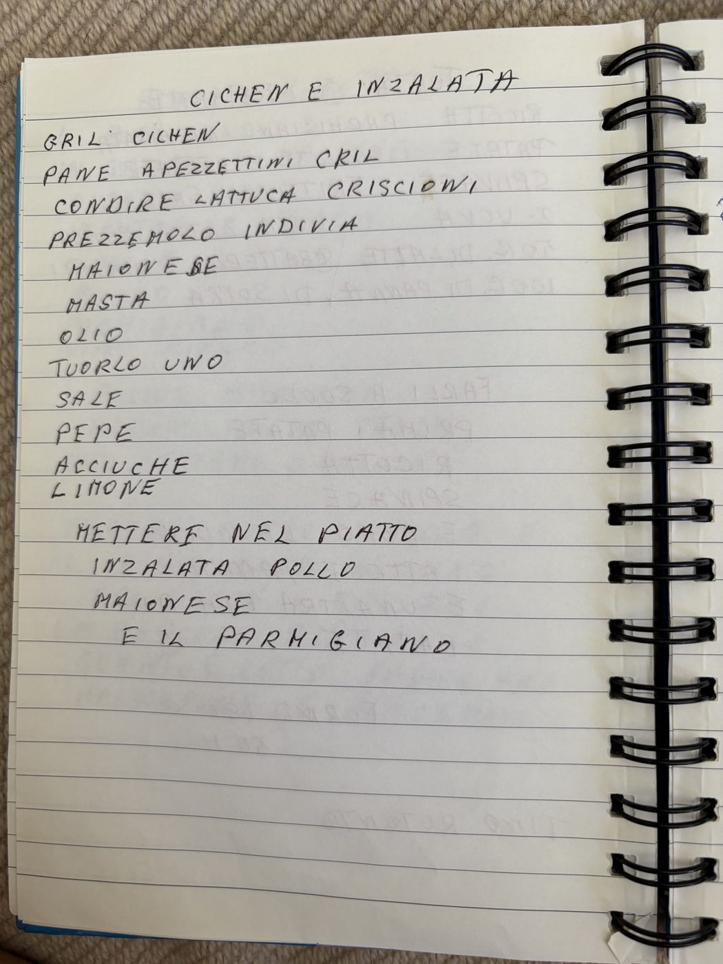 Chicken e insalata — chicken salad