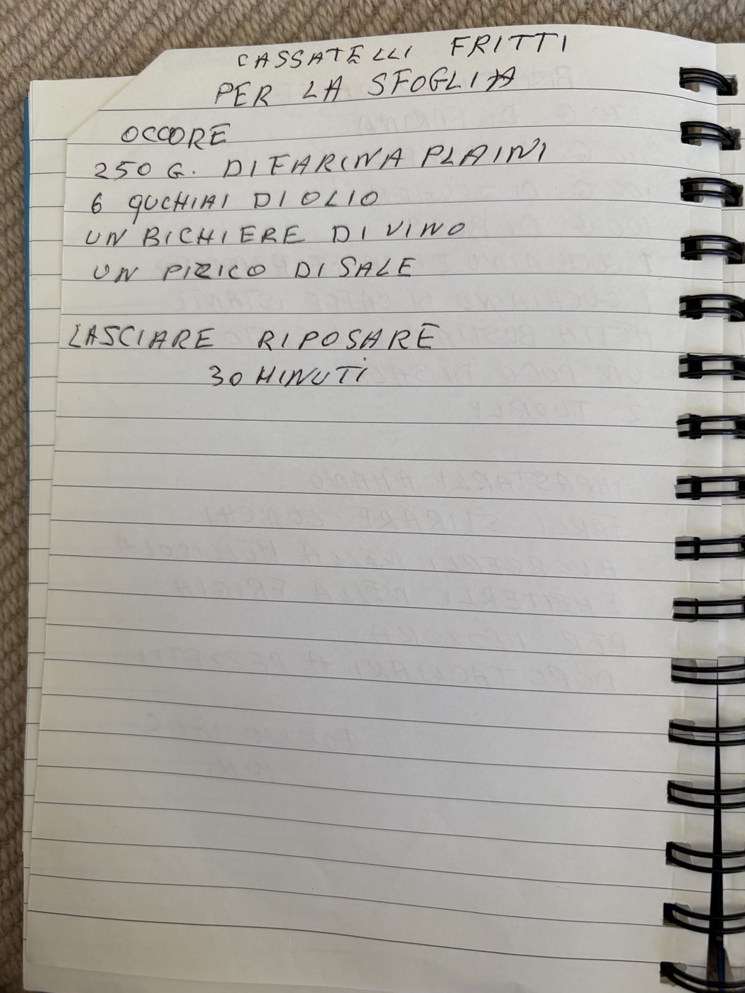 Cassatelli fritti — sfoglia recipe