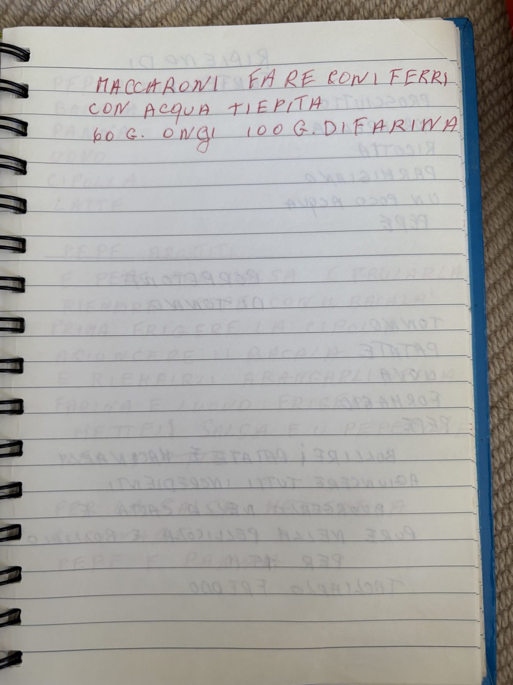 Maccaroni — fare con i ferri