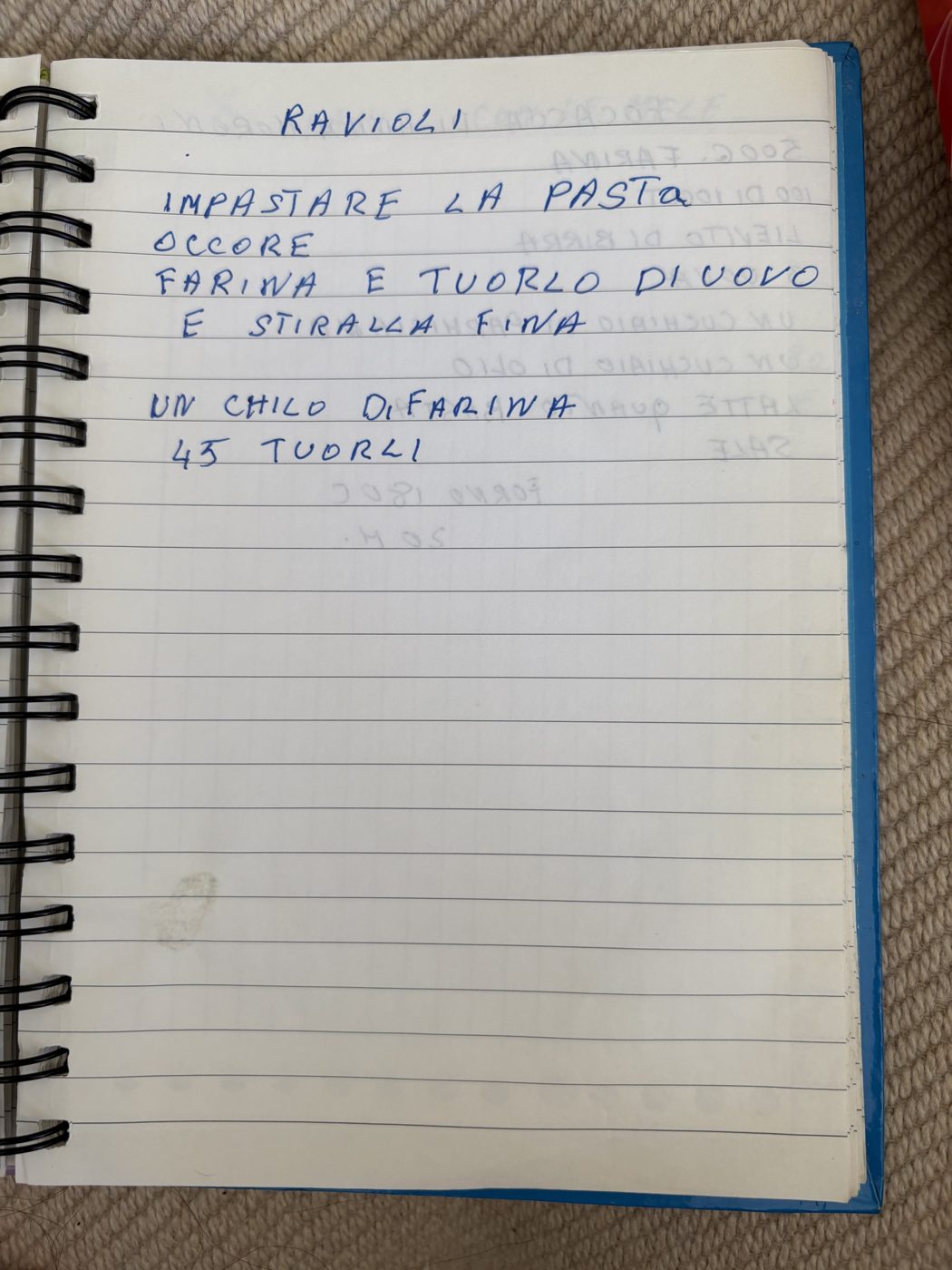 Ravioli pasta recipe