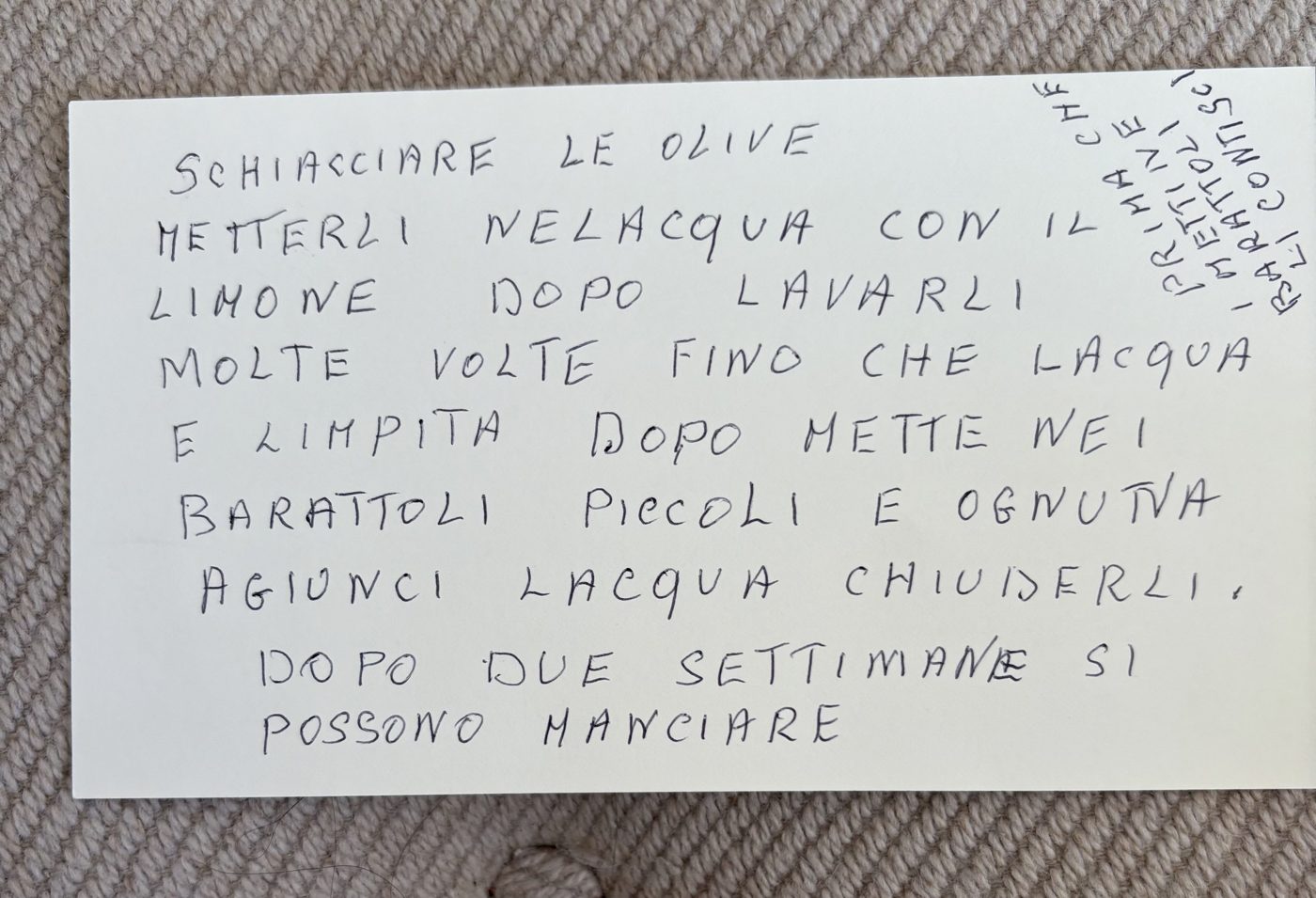 Olive verde — method